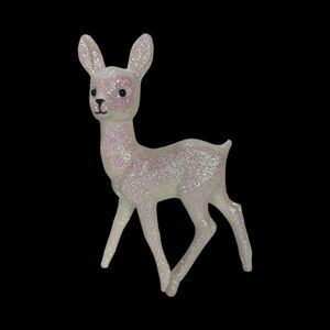 Ino Schaller Germany Pink Sugar Glitter Sparkling Female Doe Deer Figurine